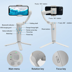 Cardán plegable de 3 ejes con diseño de actualización para teléfonos inteligentes Android e iOS con funciones de seguimiento facial, Inception,<span class=keywords><strong>Dolly</strong></span> <span class=keywords><strong>Zoom</strong></span> - Product Image 5