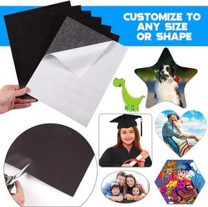 Feuilles magnétiques adhésives Feuille magnétique flexible de 4x6 pouces Aimants d'image Feuilles d'aimant découpables 6x4 - Product Image 3