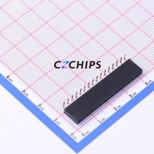 KH-2.54FH90-1X16P-H8.5 Pin Socket Bent Lead Through Hole,P=2.54mm Connector 1x16P 2.54mm Square Hole Right Angle Insert - Product Image 1