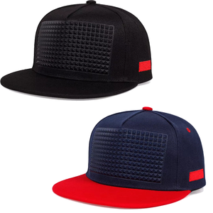 Berretto a tesa piatta con Pixel a scacchi leopardati stampati con mattoncini da costruzione fatti da te prezzo di fabbrica - Product Image 3