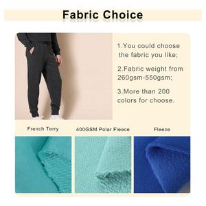 Venta al por mayor de impresión de transferencia de calor personalizado cuello redondo suelto deportivo transpirable pulóver cordón cintura elástica invierno chándal hombres - Product Image 2