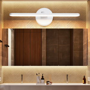 Minimalist White Aluminum LED Wall <b>Lamp</b> 3500K Warm Light <b>Touch</b> Control Dimmable Bedside Wall Mounted Light for Bedroom - Product Image 2