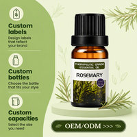 Huile Essentielle de Romarin Naturelle en Gros, Personnalisée, 10 ml, Huile Essentielle de Marque pour l'Aromathérapie, le Massage, les Soins de la Peau et des Cheveux