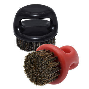 Minicepillo multifuncional para peluquería para hombre, cerdas de pelo de jabalí, duro, redondo, para <span class=keywords><strong>Barba</strong></span>, kit de aseo - Product Image 5