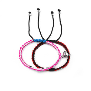 Yongyi 2024 nueva pulsera de amor de arcilla polimérica mujer <span class=keywords><strong>Spiderman</strong></span> color tejido puro hecho a mano pareja cuerda de mano - Product Image 3