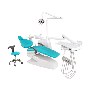 BT-SA02 a pedale con accessori per sedie dentali con bracciolo articolato lampada dentale a Led sedia elettrica di classe I - Product Image 1