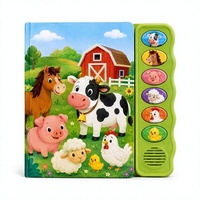 Buku Audio Bahasa Inggris OEM Kids Press-to-Play, Buku Papan Interaktif dengan Suara untuk Pembelajaran, Pendidikan Dini Usia 2-14