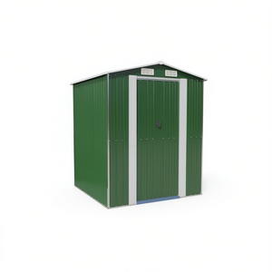 Caseta de Jardín de Acero Galvanizado 75.6x75.2x87.8 Verde para Almacenamiento en Exteriores - Product Image 1