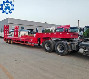 Xe đầu kéo rơ moóc sàn thấp loại nặng 4 trục, tải trọng 100 tấn, chuyên chở ô tô bán - Product Image 2