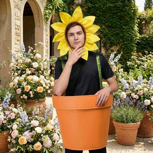 Costume de cosplay tournesol pour adulte, nouveauté, pour fête d'Halloween et spectacle, tenue de plante zombie, costume de pois tournesol - Product Image 3