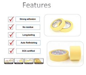 Factory supply <span class=keywords><strong>cheap</strong></span> heatresistant masking tape jumbo roll 50 m - Product Image 2