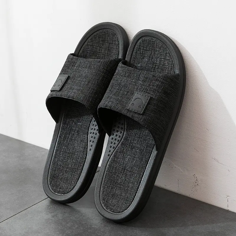 Summer sandals and slippers bathroom plastic slippers home use hospitality non-slip indoor couple men's slippers