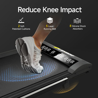 Tapis de marche électrique multifonction pliable et portable Lenboo avec écran LED et banc de travail intégré pour la remise en forme à domicile