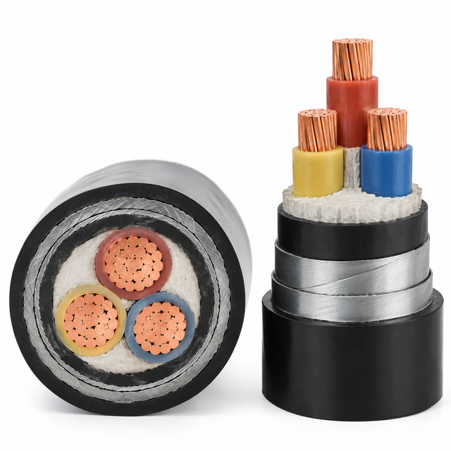 PVC Armoured Copper Conductor Multi Core High Voltage Underground Power Transmission Cable for Mining Applications YJV22