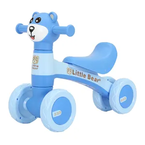 No Pedal 4 Silence Wheels Infant Ride On Car Toys Lighting Music Kids Baby Balance Bike For 1 Year Old Boy Girl Birthday Gifts