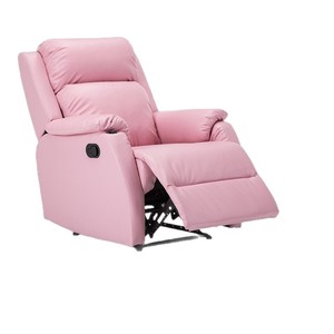 Electric Reclining Sofa Chair Light Pink Massage <b>Vibration</b> Function Pedicure Chair - Product Image 1