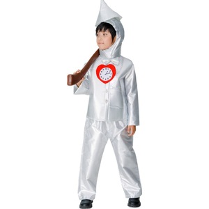 <b>Flowers</b> Fall Into The Clouds Tin <b>Man</b> Cosplay Costume Silver Suit With Hat Heart And Axe - Product Image 3