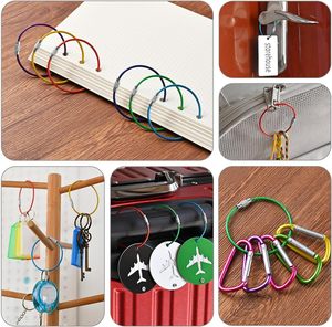 YIWANG Factory Direct 150mm Color Stainless Steel Wire <b>Keychains</b> - Product Image 5