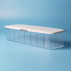 防水透明プラスチック収納ボックスUSBデータケーブル長方形カバー付き - Product Image 6