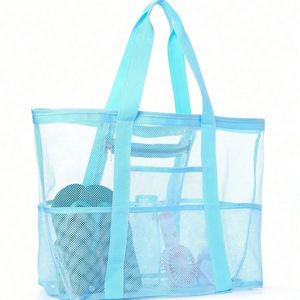 Custom Beach Camping Toys Mesh <b>Tote</b> Bags Oversized Zippered Insulated Beach <b>Tote</b> Swimming Bag Beach Bag - Product Image 6