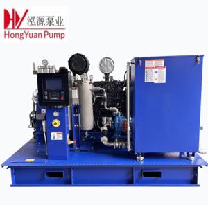 Nouvelle Pompe Hongyuan Robuste <span class=keywords><strong>à</strong></span> Haute Pression pour Nettoyage <span class=keywords><strong>à</strong></span> Froid Sans Résidus, <span class=keywords><strong>à</strong></span> Entraînement Triplex, Moteur Cummins, pour Lavage Automobile et Optique - Product Image 1