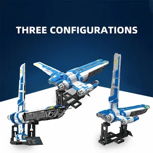 Set de Bloques de Construcción de Plástico de 3006 Piezas, Modelo de Nave Espacial Stinger Mantis de la Película <span class=keywords><strong>Guerra</strong></span> Espacial BWR101, Kit de Ladrillos para Construir, Unisex, 14+, Regalo DIY - Product Image 3