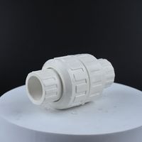 Vanne de retenue en plastique Hongke, prix usine, 3/4"-8", Vanne à boisseau sphérique anti-retour, filetage à emboîtement, durable
