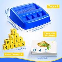Jeu de lettres assorties, orthographe et lecture de l'alphabet, jouet éducatif d'apprentissage précoce pour les enfants d'âge préscolaire et de la maternelle