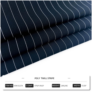 Bán Buôn Cheapy Poly Twill Sọc Spandex Vải Dệt Dệt <span class=keywords><strong>Polyester</strong></span> Vải Telas Cho Váy Phù Hợp Với Quần - Product Image 2