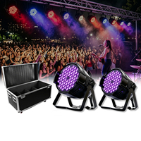 Luz LED Par RGB 3 en 1 de 54x3W, de Aluminio, DMX512, IP20, Activación por Sonido, para Fiestas, Bares, Bodas, DJ, Discotecas, Escenarios, Precio de Fábrica