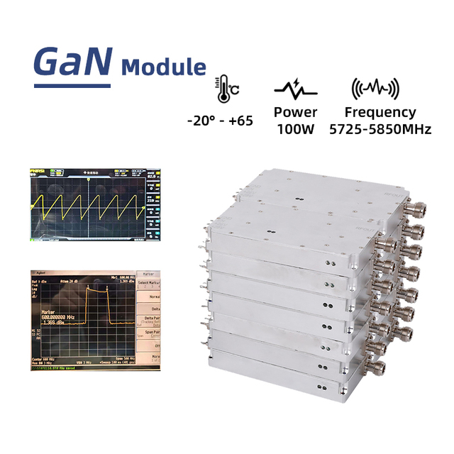 5.8G RF 100w Power Anti Drone Module for FPV UAV Defense 5725-5850MHz Drone Signal Anti FPV Module