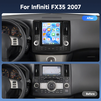 Hikity 9.7 ''Autoradio pour Infiniti FX35 2007 4 + 64G Android Autoradio sans fil CarPlay/Android Auto WIFI pour Tesla Vente en gros