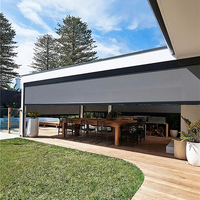 Persiana Exterior Motorizada Impermeable para Patio, Balcón, Ventana y Terraza de Jardín