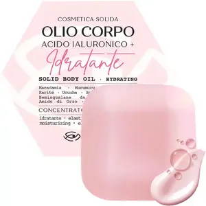 Huile corporelle solide Natural Senses, acide hyaluronique, huile de macadamia, soin hydratant pour la peau - Product Image 1