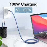 Cable Coaxial USB4 ULT-unite de 40 Gbps Tipo C, Carga Rápida PD100W, Ángulo Recto, 1 m, 8K 60 Hz para Computadora
