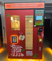 Distributeur automatique de jus de pomme en libre-service, 100% pomme fraîche, sain et pratique, distributeur de boissons commercial