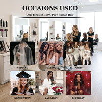 Extensions de cheveux européennes vierges OVO Invisible PU Butterfly Genius Weft, cheveux humains véritables, micro-perles, sans couture, faites à la main, en PU.