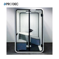 Cabine de bureau acoustique silencieuse cabine vocale arrière-cour 2 places 4 personnes cabine téléphonique de bureau insonorisée nacelle de réunion