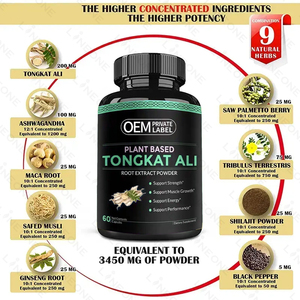 OEM/ODM Alta Qualidade Tongkat ali Cápsulas Promove Energia Natural e Vigores para Homens Tongkat Ali <span class=keywords><strong>Root</strong></span> Extrato Suplementos Herbal - Product Image 2