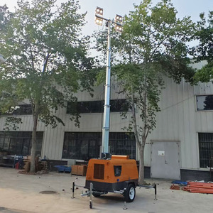 Di động ngoài trời 4*400W Led điện nâng tay AC dcdiesel Máy phát điện chiếu sáng di động 4*150W pin năng lượng mặt trời 6 * 200AH tháp ánh sáng - Product Image 3