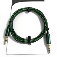 Nuevo Cable de Audio de 3.5mm con Trenzado para Micrófono, Altavoz de Coche, MP4, Auriculares, Conexión AUX Macho a Macho