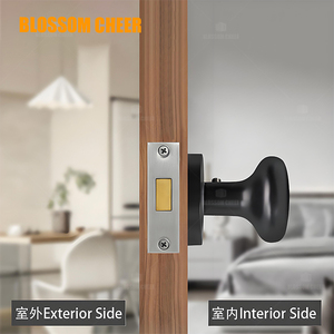 Modern Single Sided Indoor Invisible <strong>Door</strong> Lock Spherical Zinc Alloy <strong>Knob</strong> Ball Handle Easy Installation for Villa Bedrooms - Product Image 5