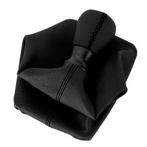 Poignée de levier de vitesse en cuir pour Peugeot, housse de levier de vitesse manuelle, surpiqûres noires, accessoire intérieur - Product Image 3