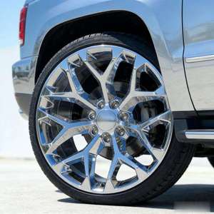 Ruedas Hunt Chrome Snowflake de 20, <span class=keywords><strong>22</strong></span> y 24 Pulgadas, 6x139.7, para Chevrolet Silverado 1500, GMC Denali, Cadillac Escalade, Yukon - Product Image 3