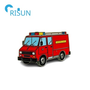 Fabricación Metal esmalte Departamento <span class=keywords><strong>de</strong></span> Bomberos Pin personalizado dibujos animados transporte coche camión solapa Pin <span class=keywords><strong>fuego</strong></span> Pin insignia emblema - Product Image 6