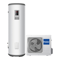 Populaire Mini Split Type Air Source Chauffe-Eau Pompe À Chaleur Ménage Onduleur R134A Boîtier En Acier Inoxydable Électrique pour Hôtels