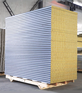Panneau sandwich en laine minérale pour isolation thermique, pour revêtement <span class=keywords><strong>de</strong></span> toiture d'entrepôt - Product Image 5