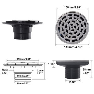 <span class=keywords><strong>Pas</strong></span> <span class=keywords><strong>cher</strong></span> prix d'usine technologie prix de gros canal de vidange de douche sol noir piège linéaire en acier inoxydable - Product Image 6