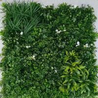 Panneaux muraux en plastique synthétique anti UV, herbe verte, jardin extérieur, toile de fond murale verticale, gazon artificiel, décoration murale
