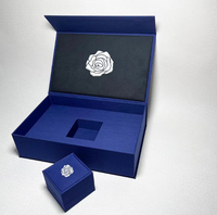 Boîtes à bijoux en carton gris de luxe personnalisées Peike, doublure en daim pour boucles d'oreilles, pendentif, collier, bague - Conception de logo personnalisée